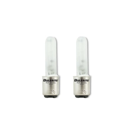 Bulbrite Double-Contact Bayonet Base BA15DT3 Light Bulb, 60 Watt, Frost, 2PK 861186